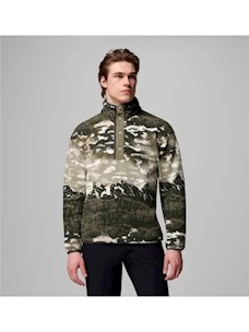 MAGLIA PILE UOMO COLUMBIA HELVETIA PRINTED HALF SNAP FLEECE
