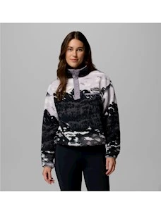 PILE DONNA COLUMBIA HELVETIA PRINTED CROPPED HALF SNAP