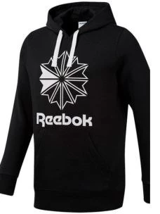 FELPA UOMO REEBOK C BIG LOGO HOODIE BLACK