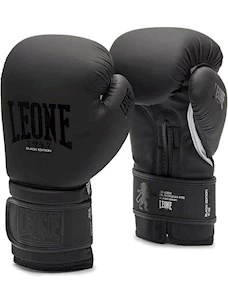 GUANTI BOXE LEONE BLACK&WHITE 10oZ