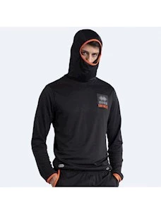 FELPA UOMO ERREA BLACK BOX SS22 MAN HOODY MASK I SEE YOU