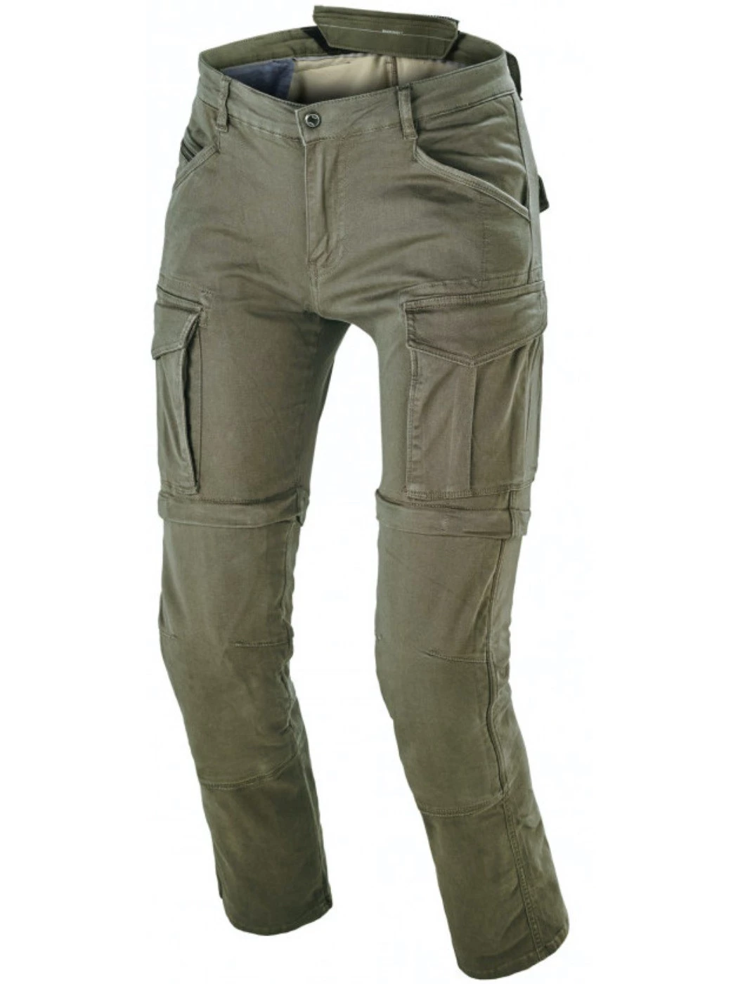 PANTALONI MOTO ESTIVI MACNA ARRIVAL VERDI CON TASCHE