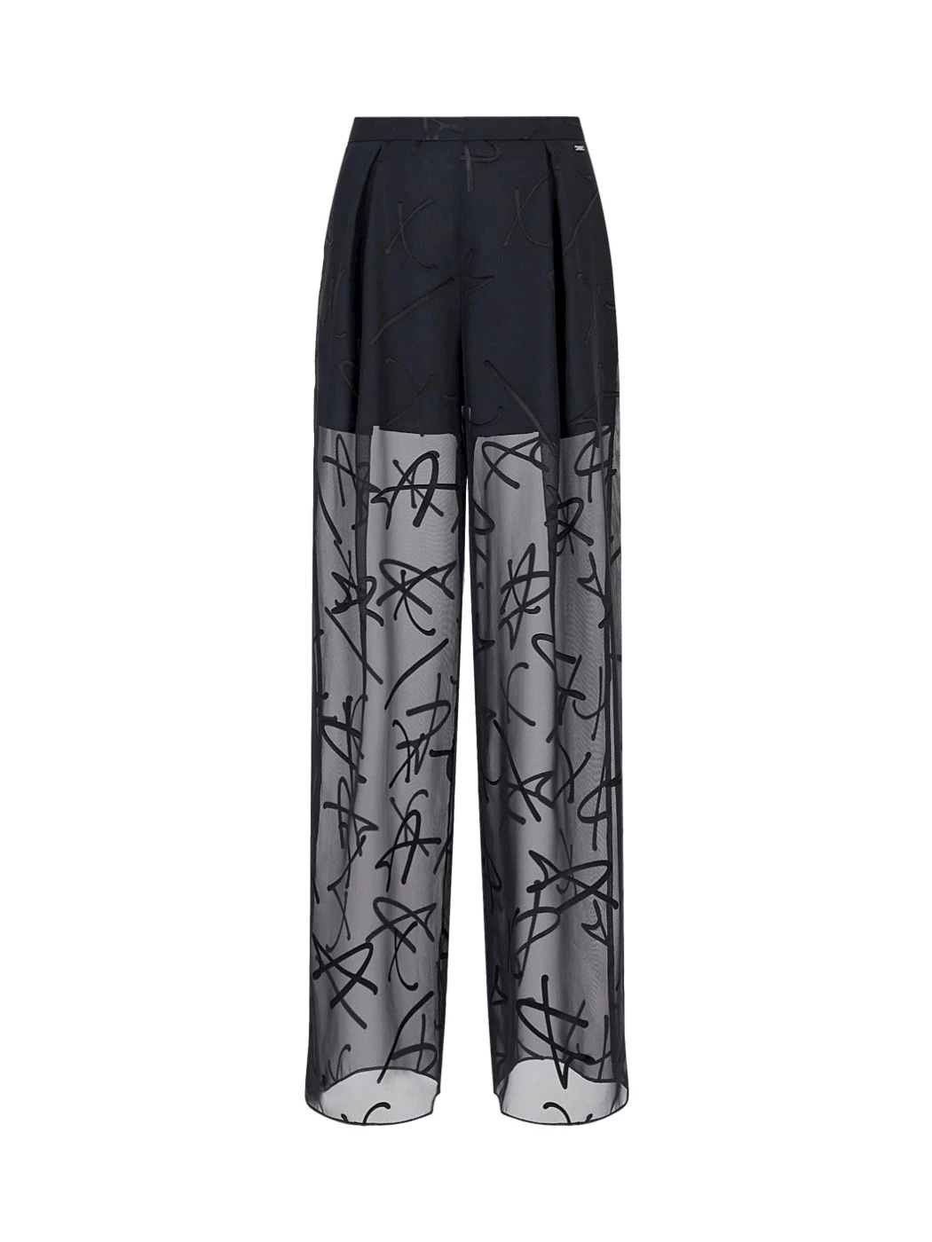Armani Exchange viscose blend chiffon pants