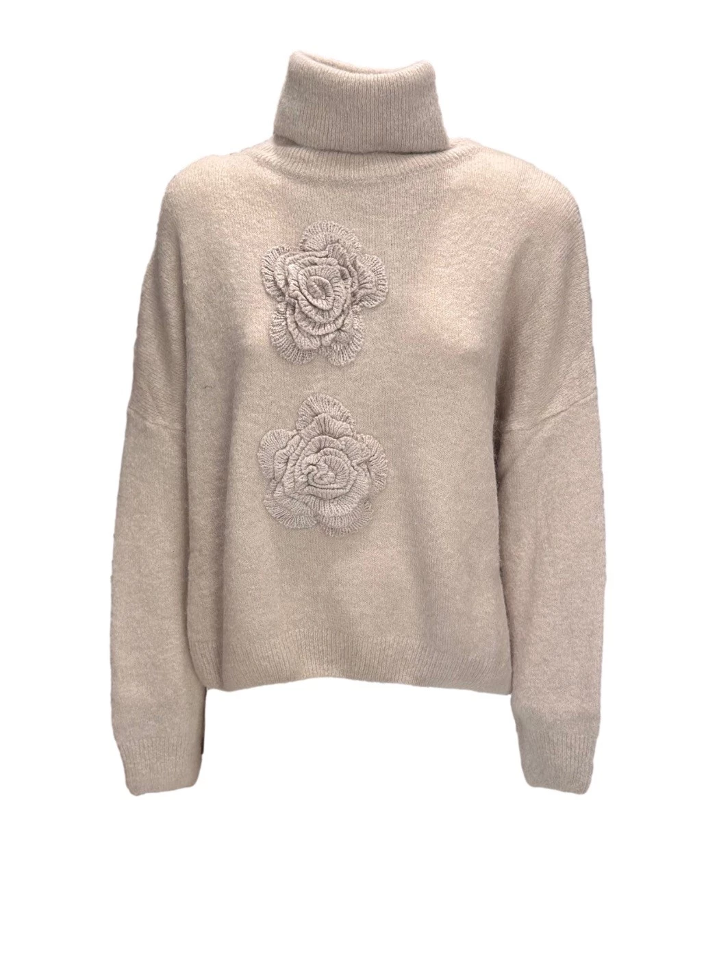 Turtleneck sweater with PHO Firenze applications