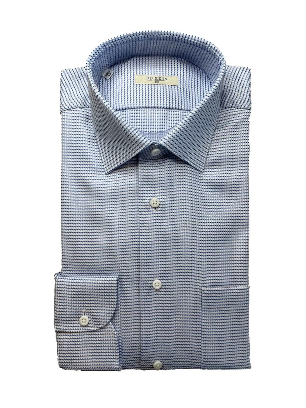 Del Siena micro print shirt