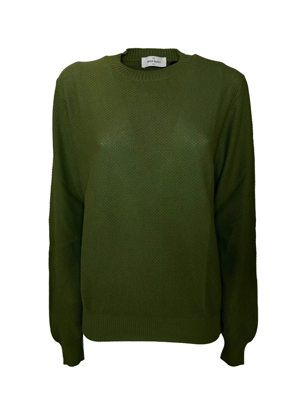 Gran Sasso quilted stitch crewneck sweater