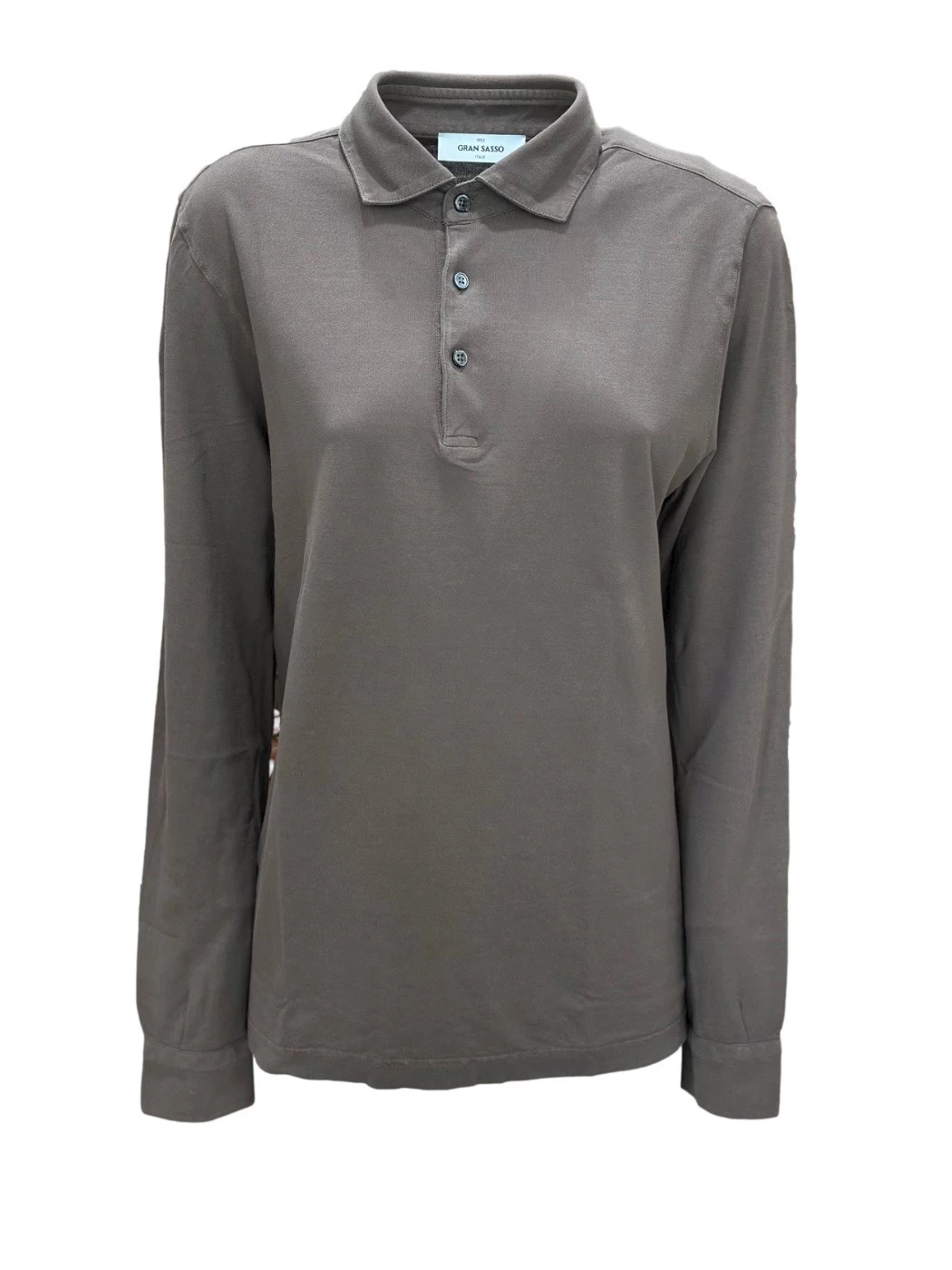 Gran Sasso long-sleeved polo shirt