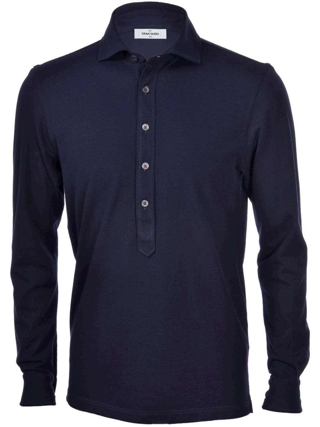 Gran Sasso long-sleeved piqué shirt polo shirt