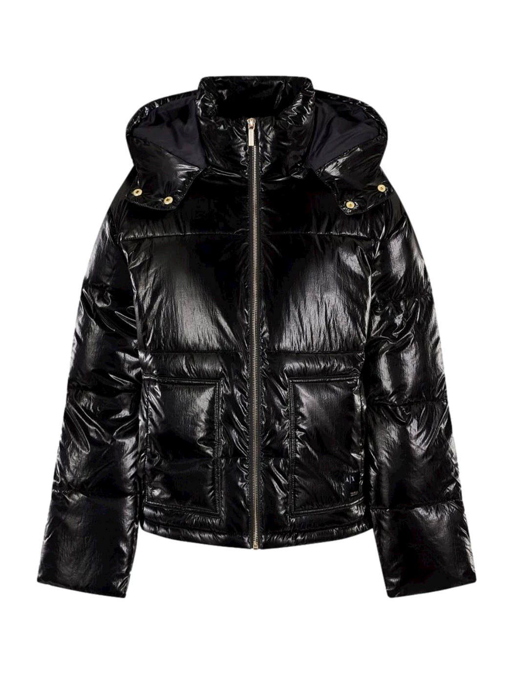 Armani Exchange laminated recycled nylon jacket