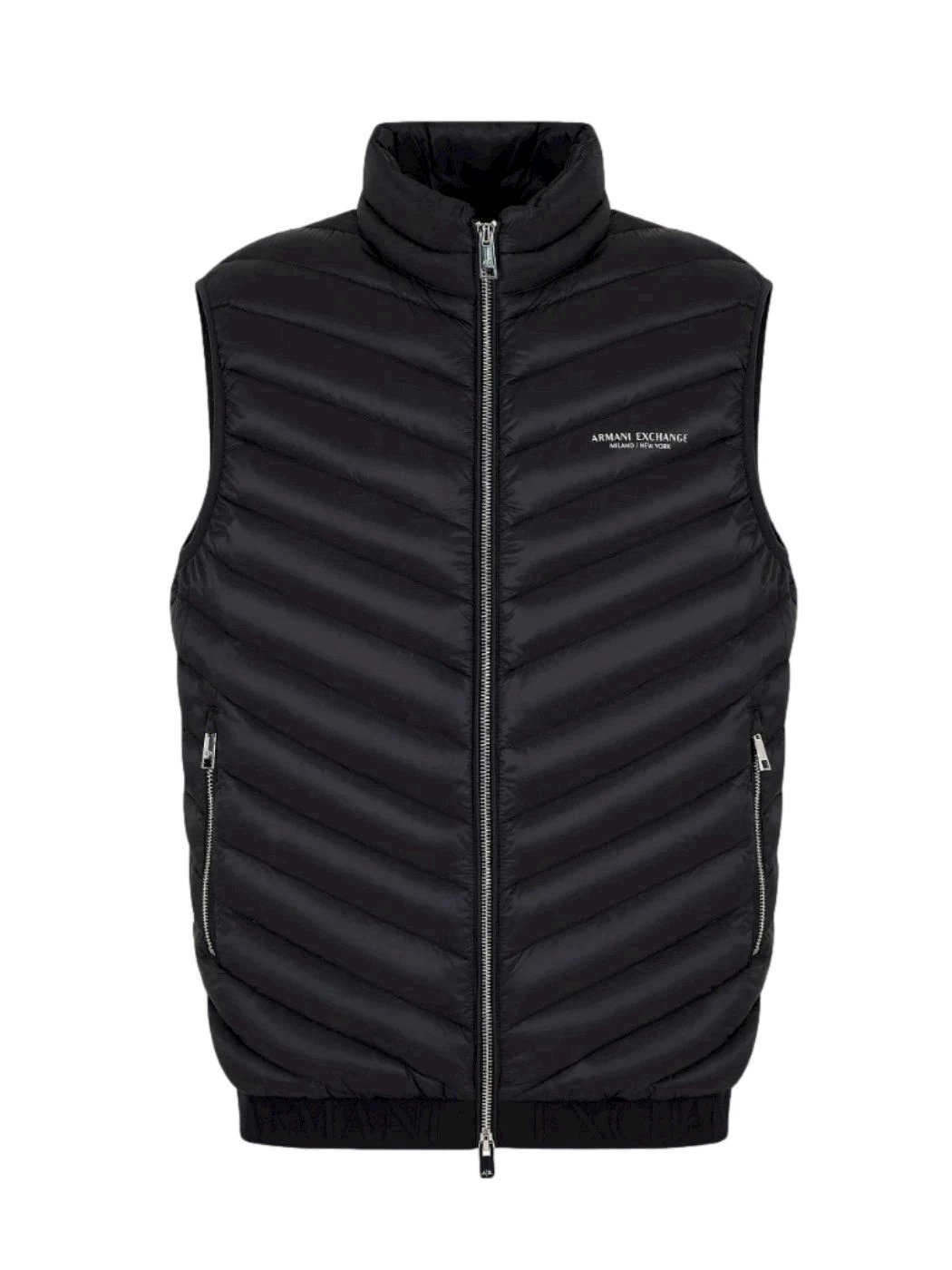 Armani Exchange double-sided padded sleeveless down jacket