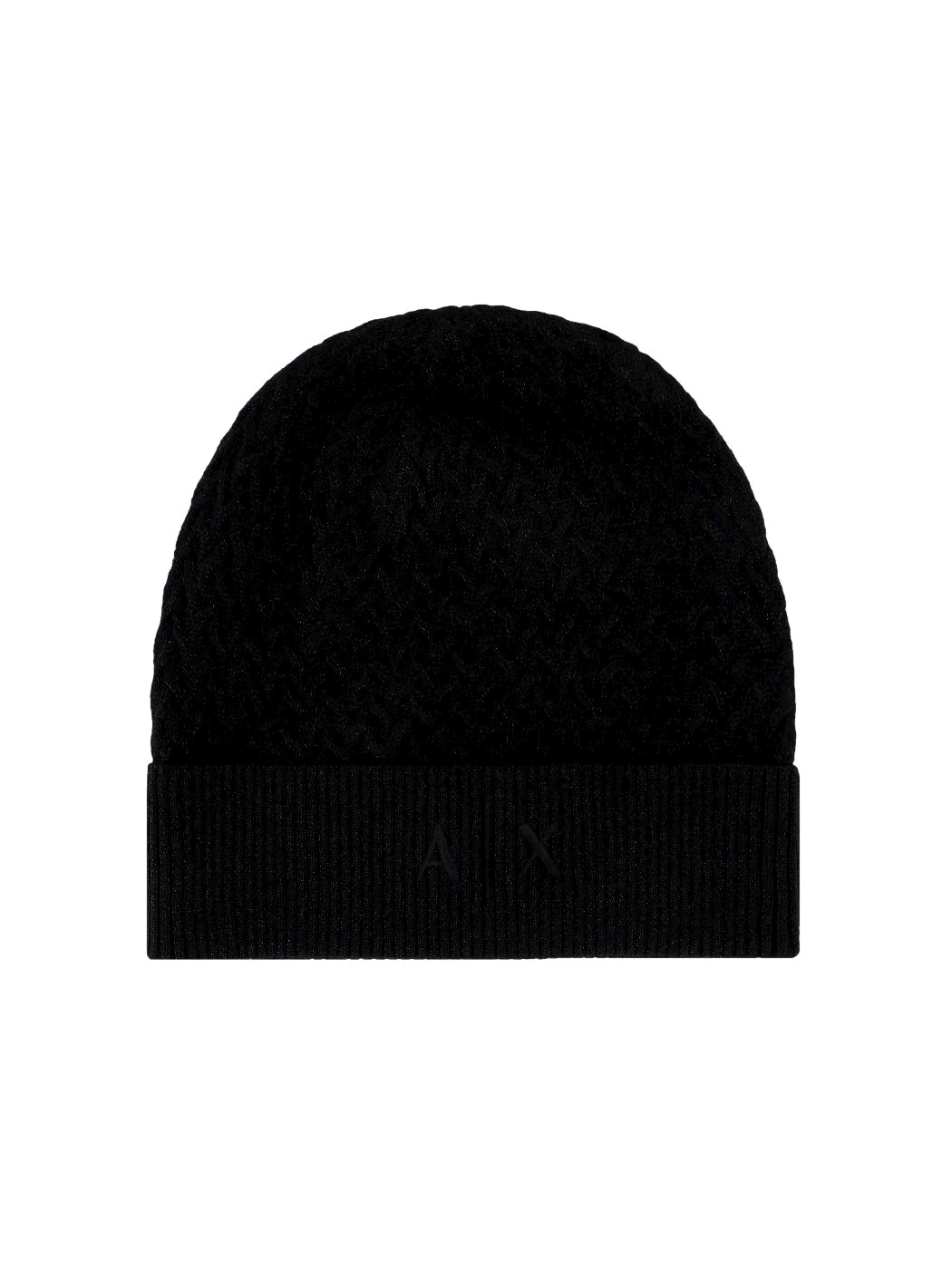 Cappello beanie in maglia intrecciata Armani Exchange