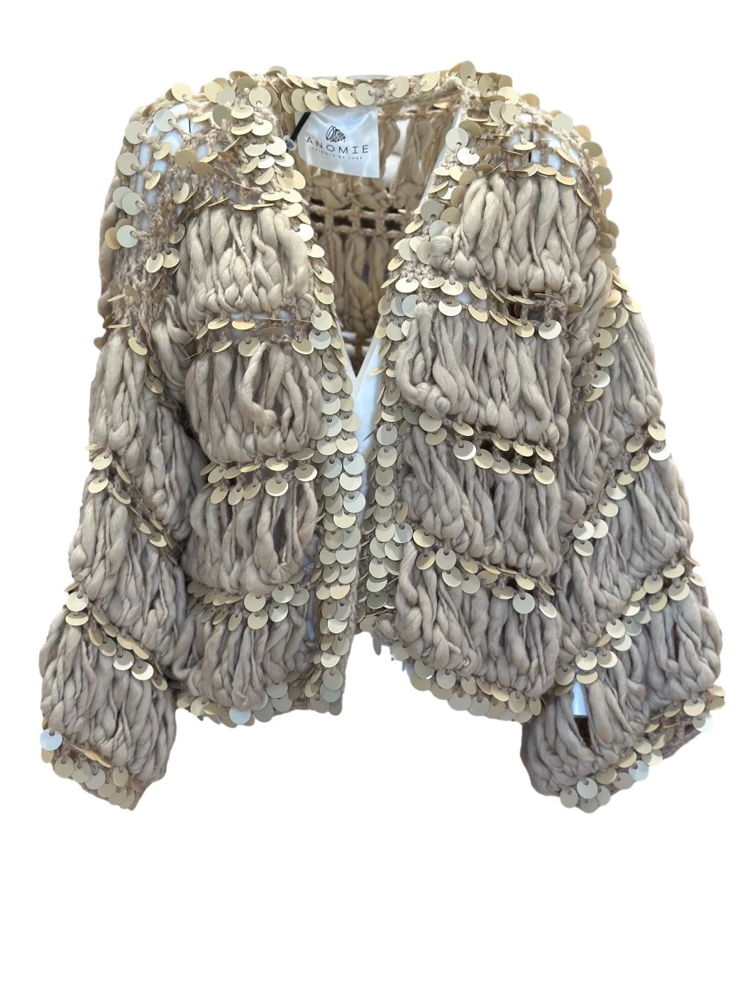 Anomie Handmade Sequin Cardigan