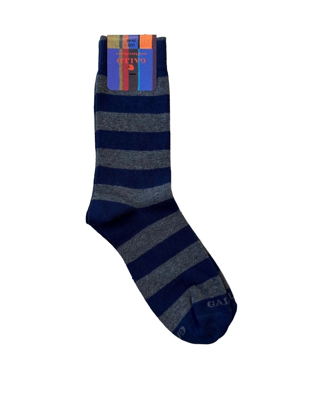 Women's short socks cotton two-tone stripes Rooster