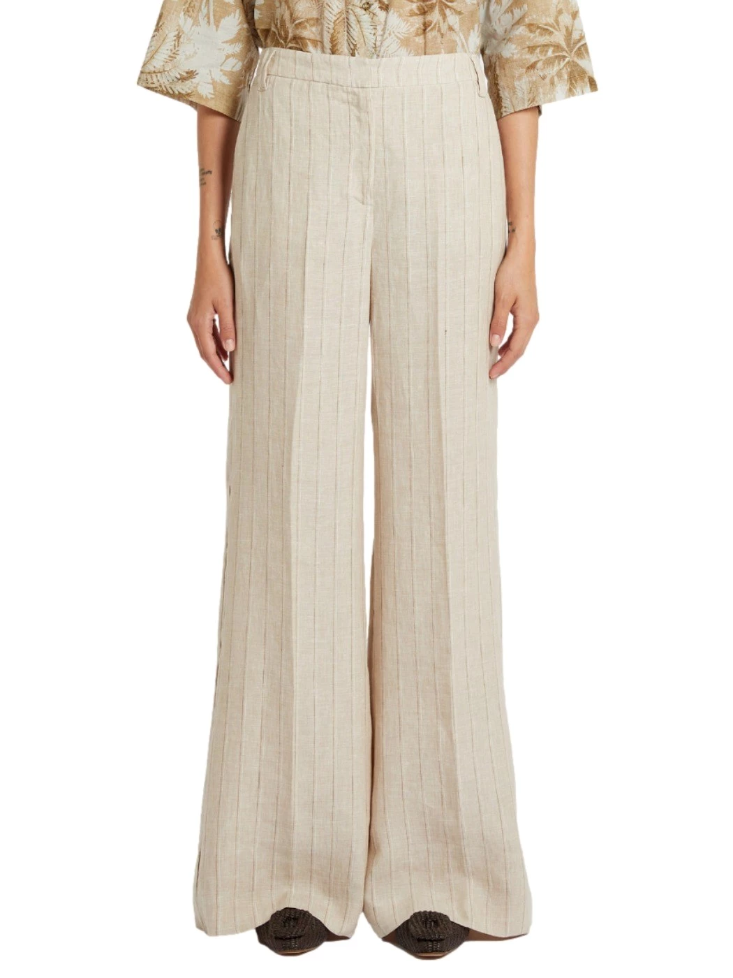 IBlues linen canvas trousers