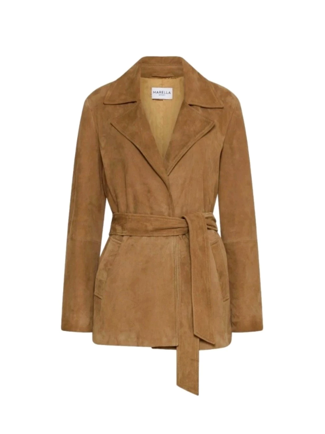 Marella suede trench coat