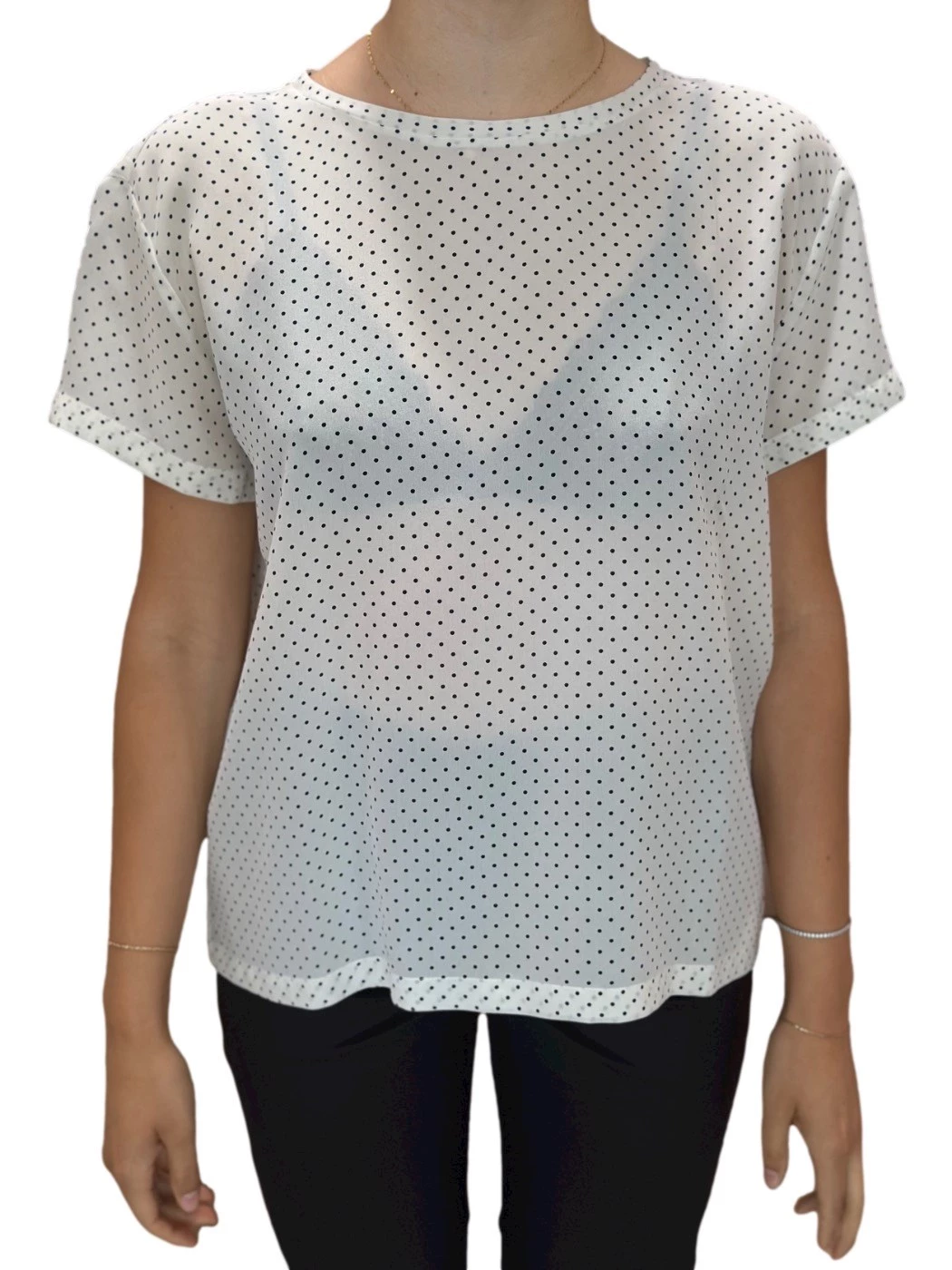 Crepe blouse with IBlues print