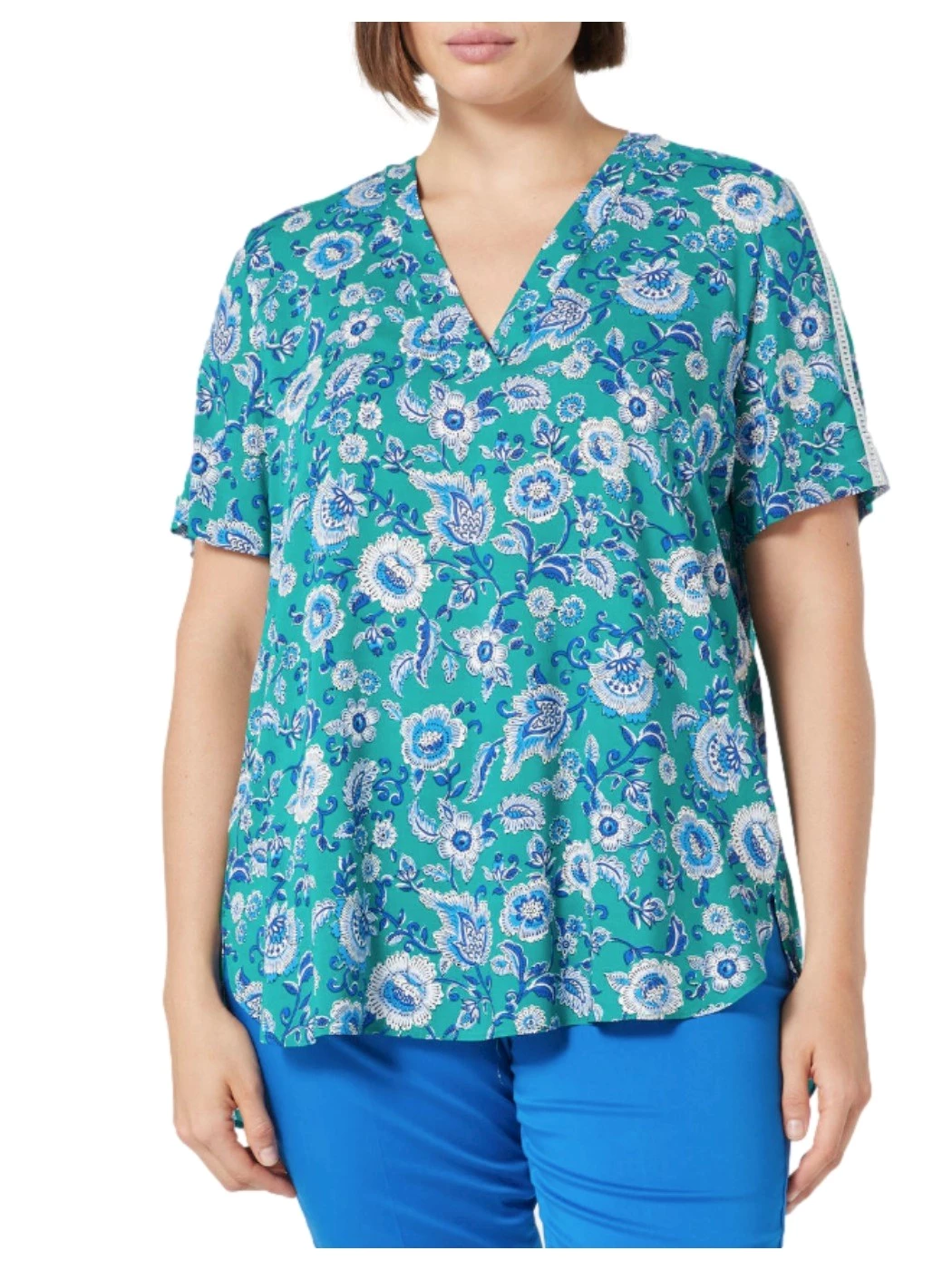 Marina Rinaldi printed viscose blouse