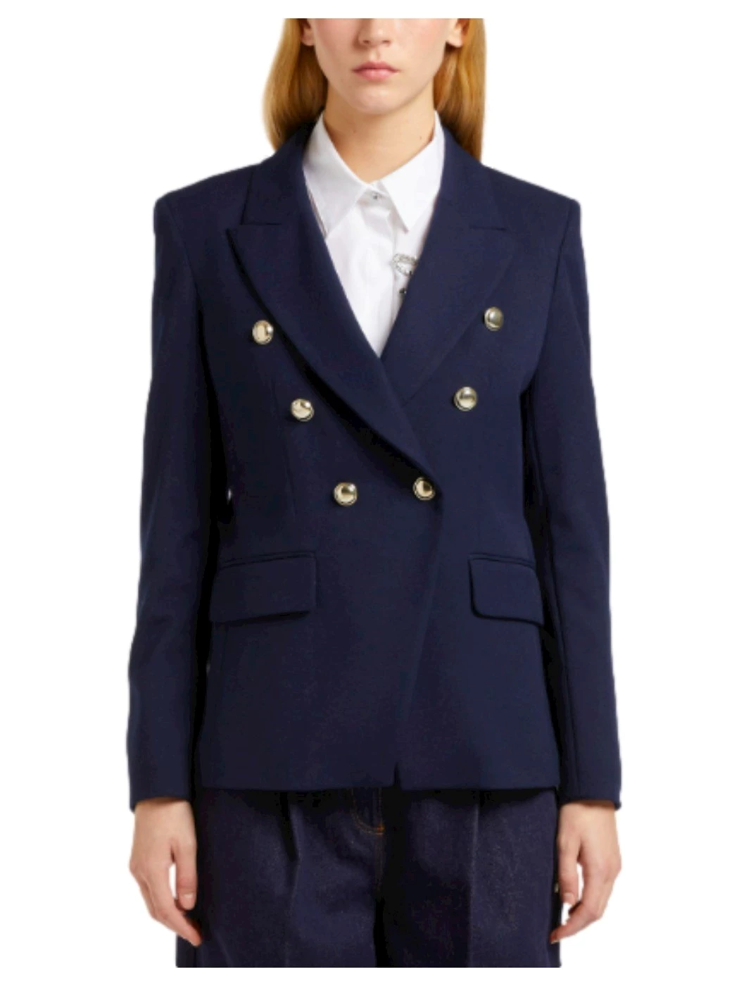 Double-breasted double-breasted blazer bistretch viscose blend I