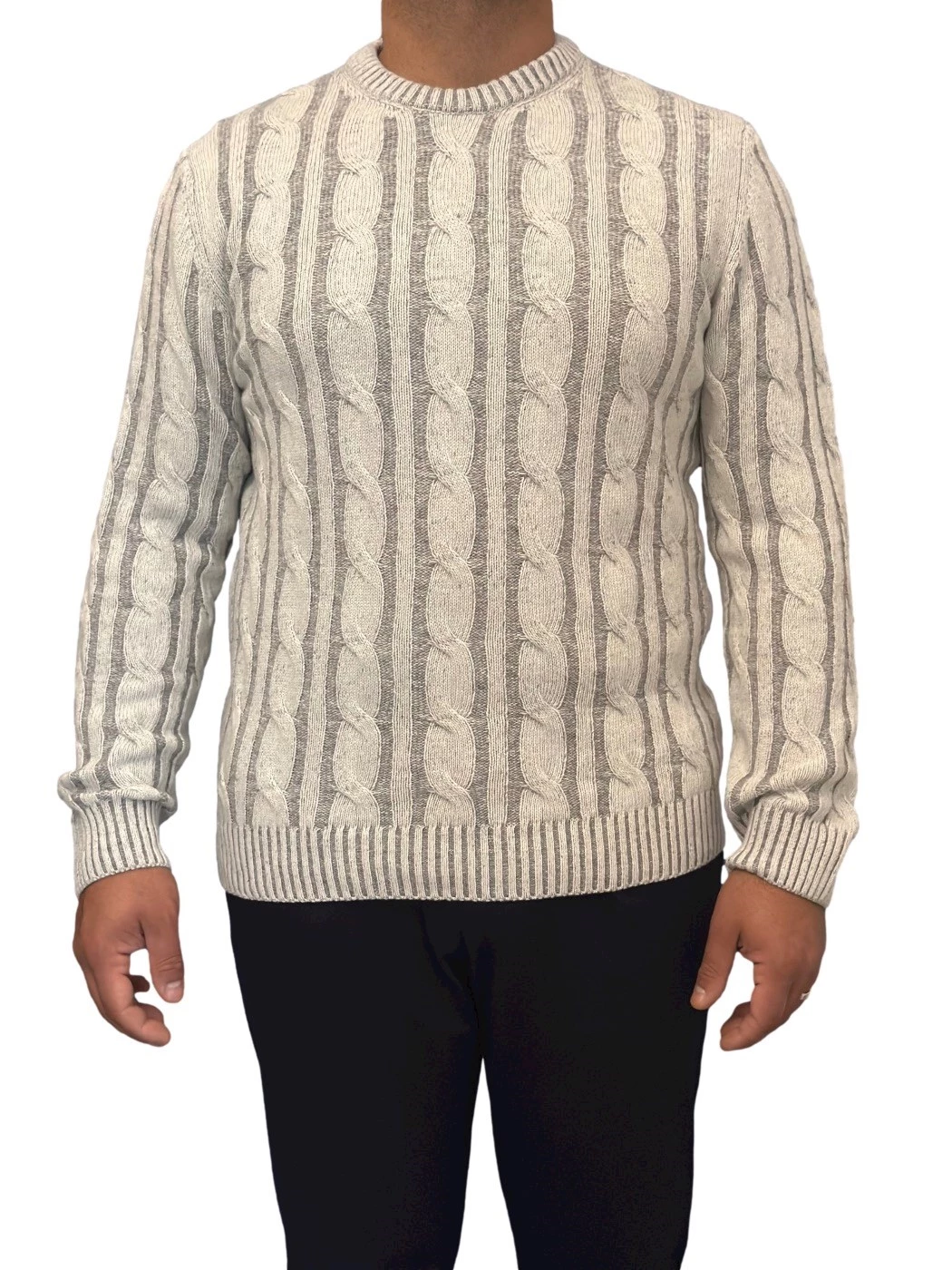 Cable knit crewneck sweater QB/24