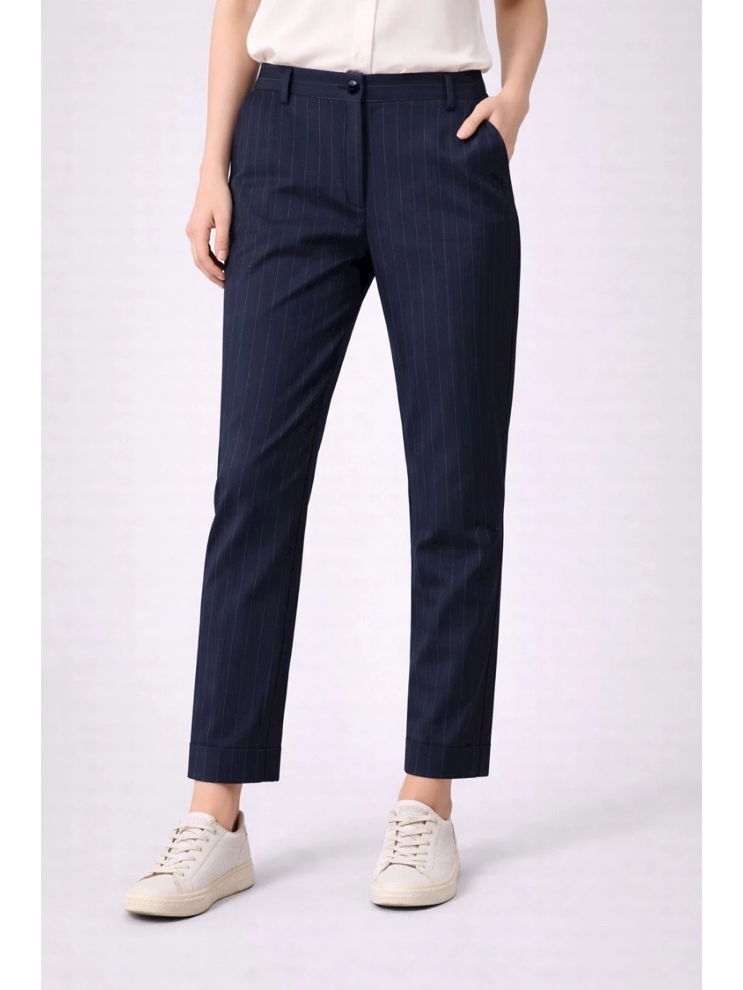 IBlues bi-stretch twill trousers