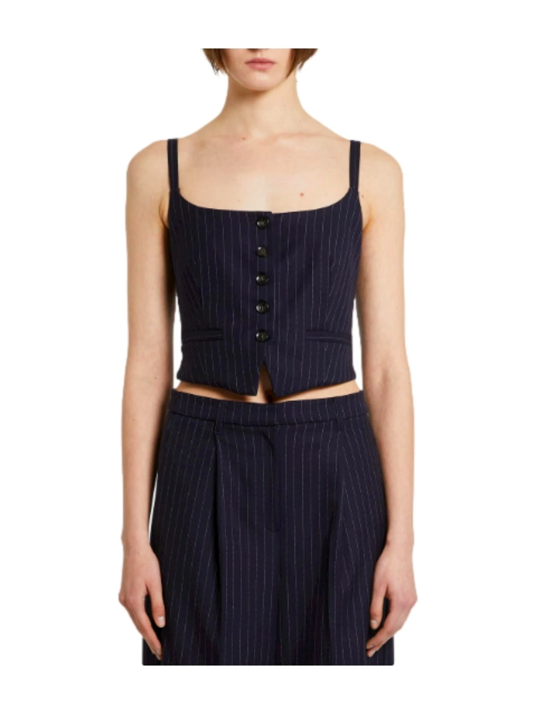 IBlues Striped Bistretch Vest