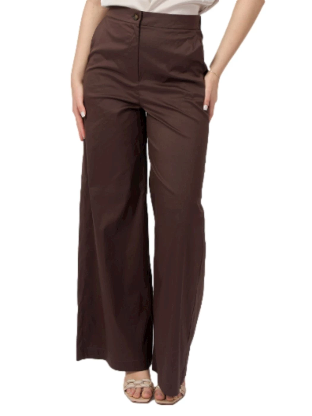 Wide leg poplin trousers IBlues