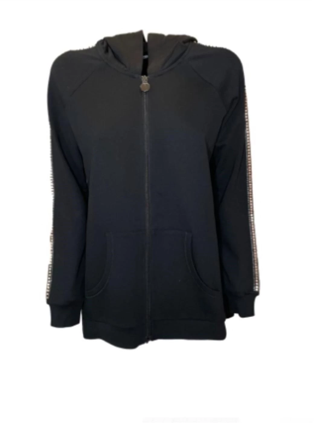 Diana Gallesi Sweatshirt with rhinestones on the sleeve