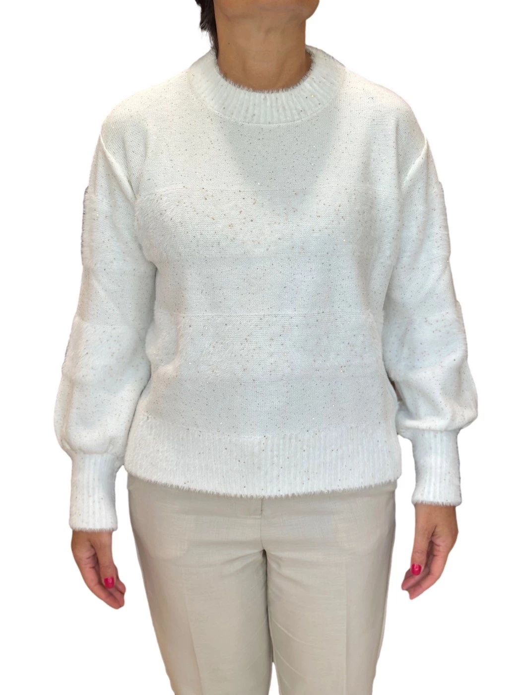 Sweater with rhinestones Giulia Valli