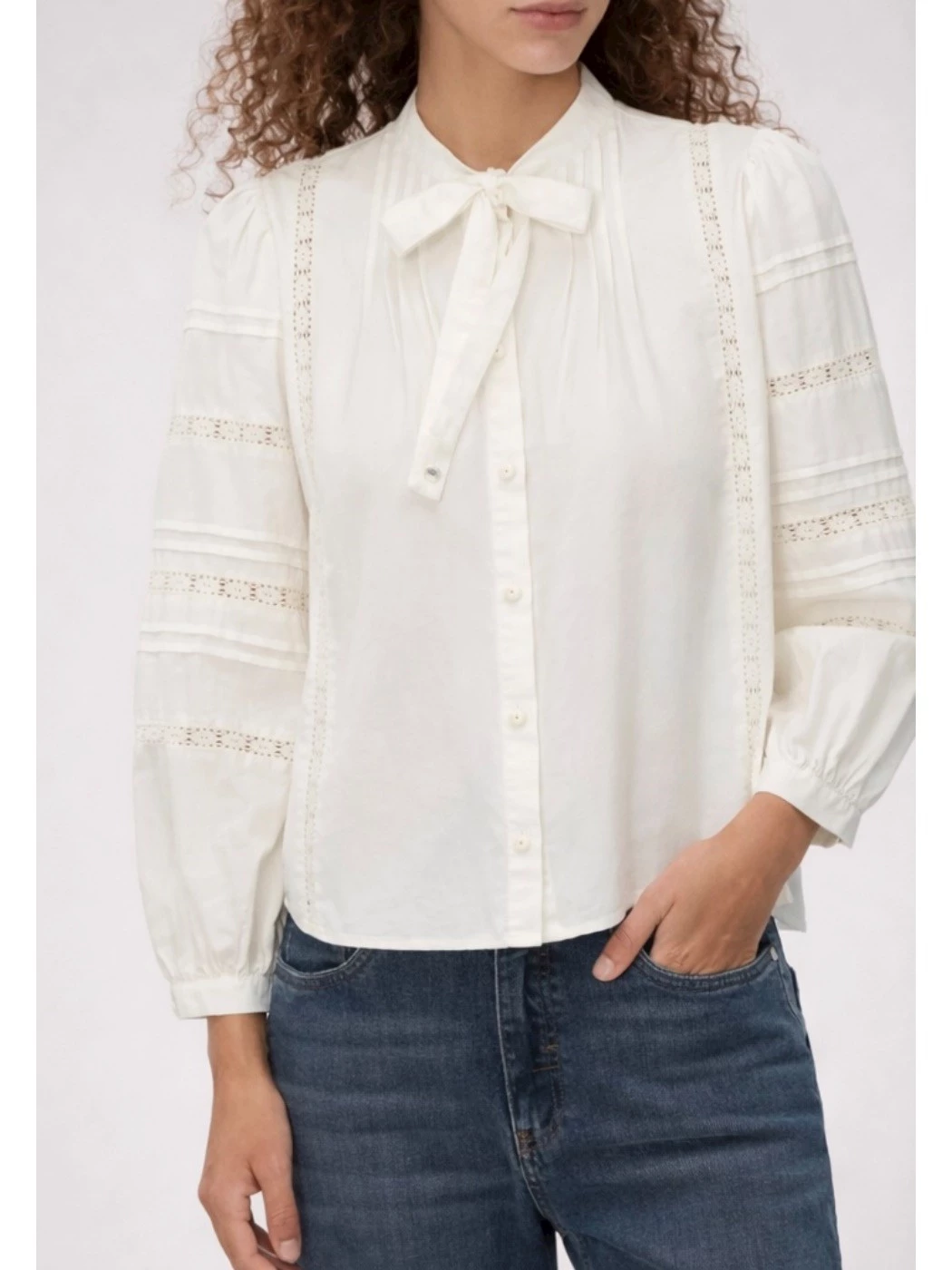 Shirt with lace inserts IBlues