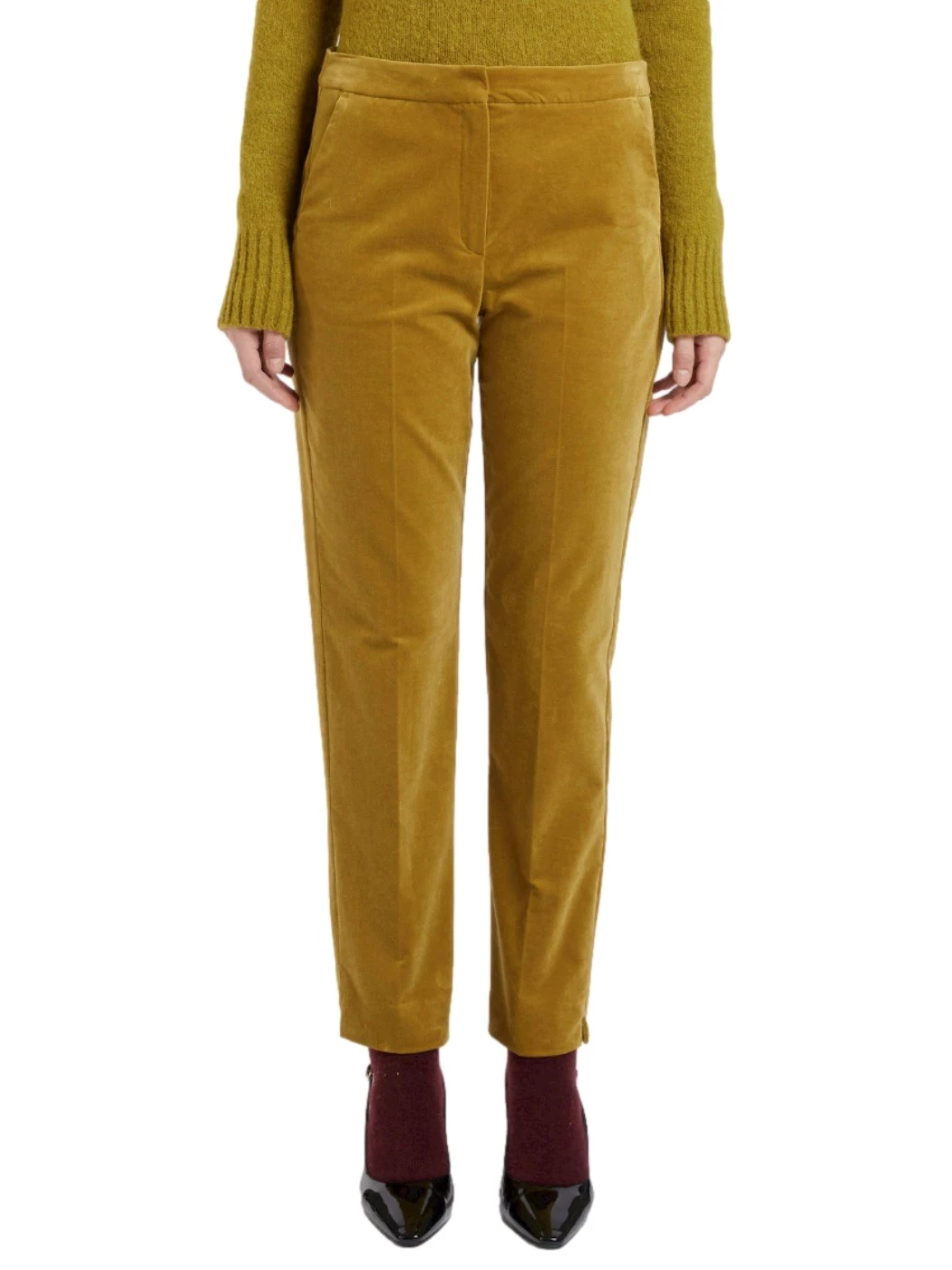 Smooth velvet trousers IBlues