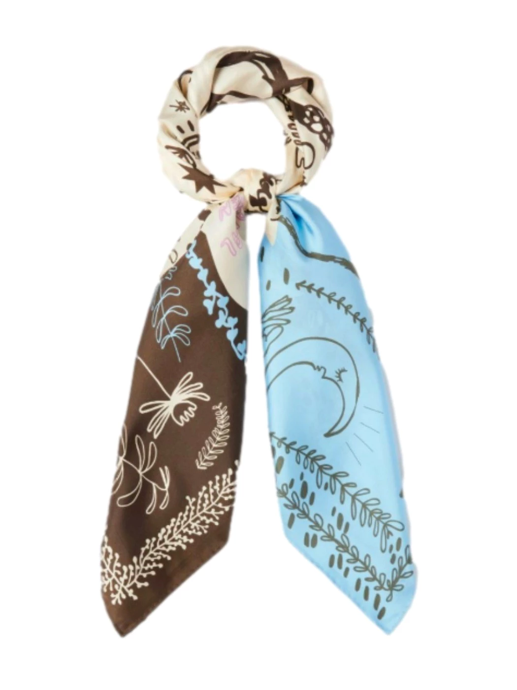IBlues silk scarf