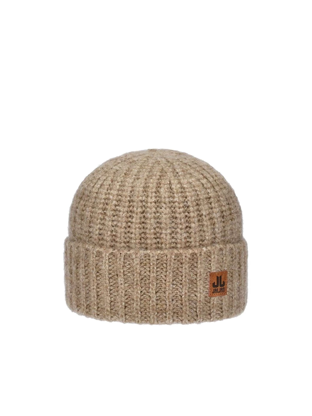 Recycled yarn and wool beanie with Mirage cuff