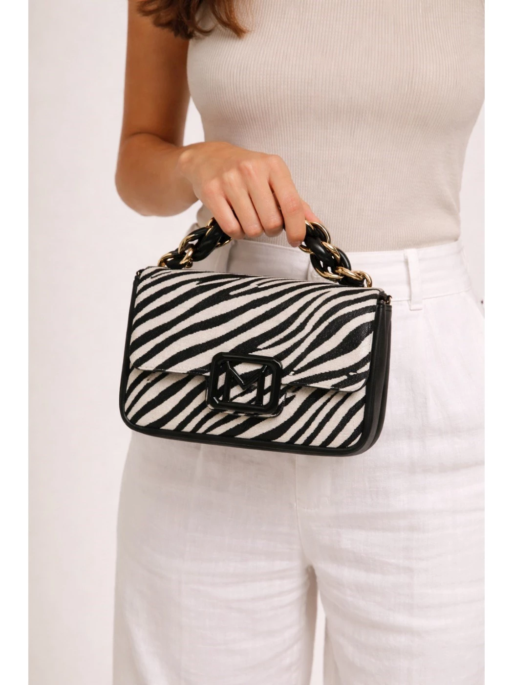 Marella jaquard animal print bag