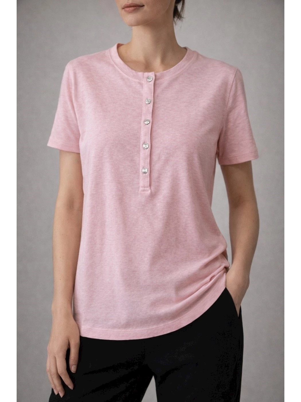 T-Shirt with SOLOTRE buttons