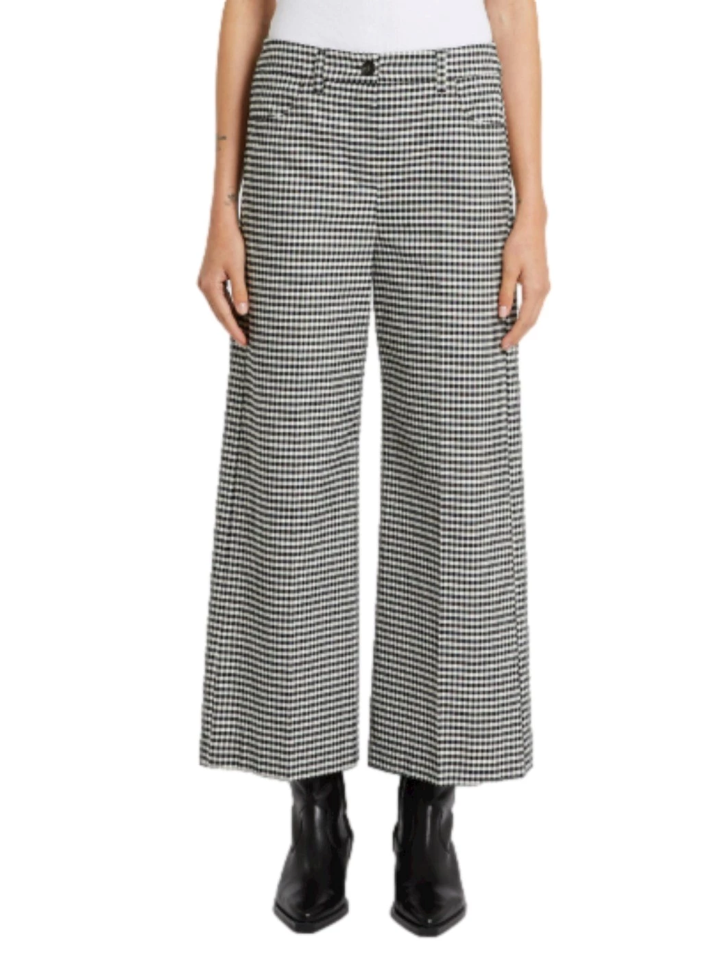 IBlues check trousers