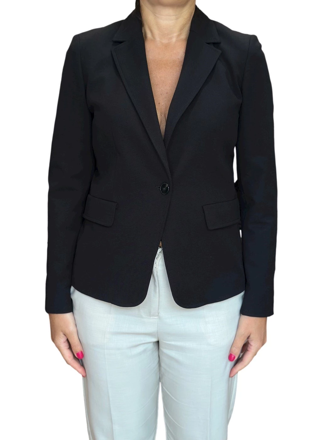 Emme Marella bi-stretch gabardine blazer