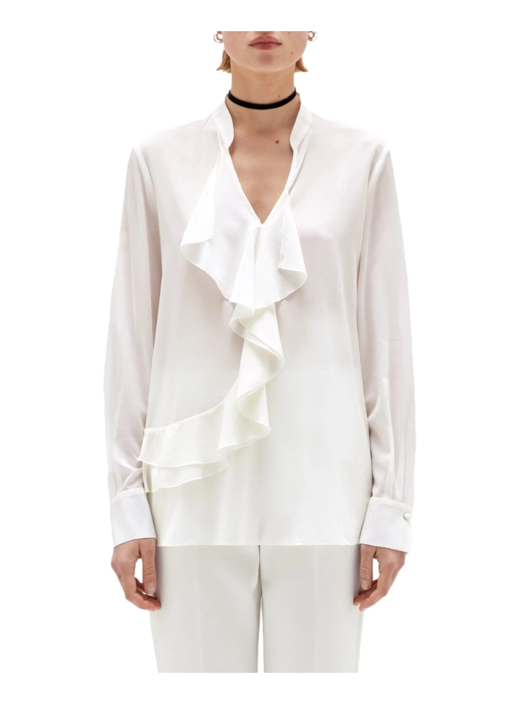 Regular silk voile blouse BLUGIRL