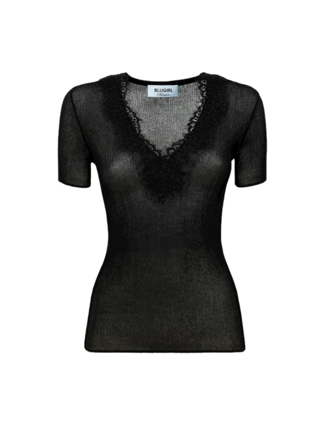 Ribbed sweater with lace BLUGIRL
