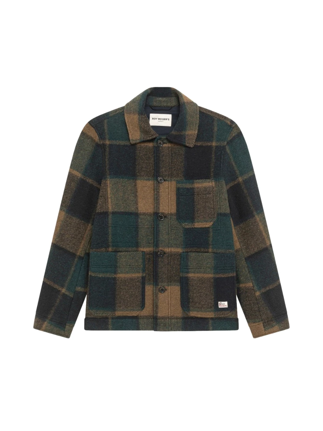 Roy Roger's check wool blend jacket