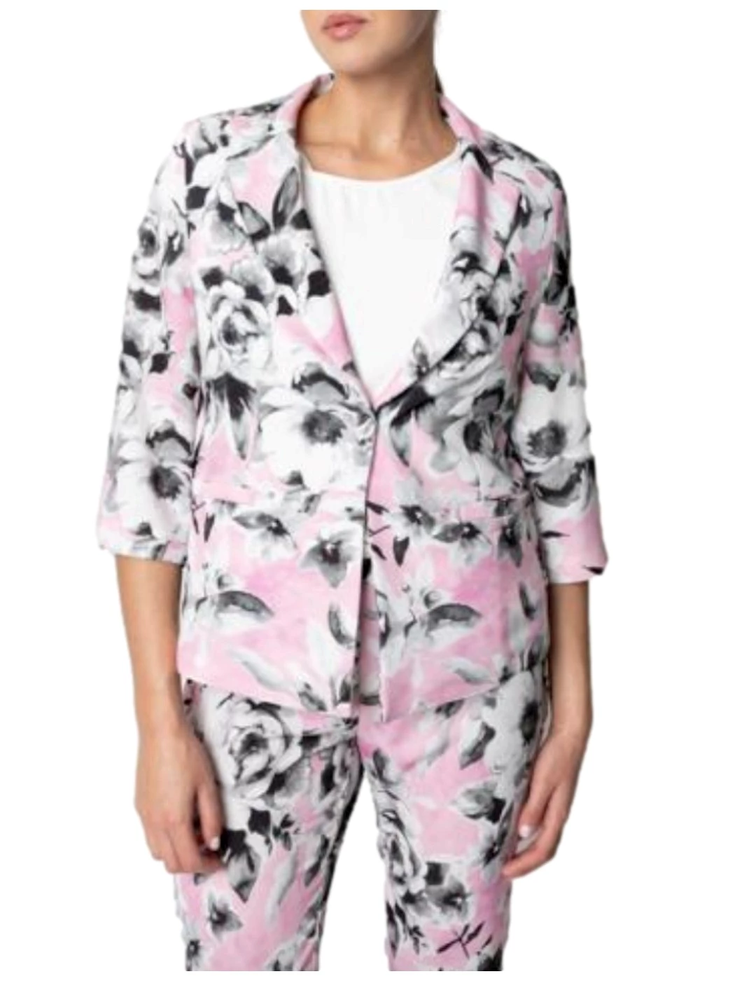 Giulia Valli rose patterned jacket