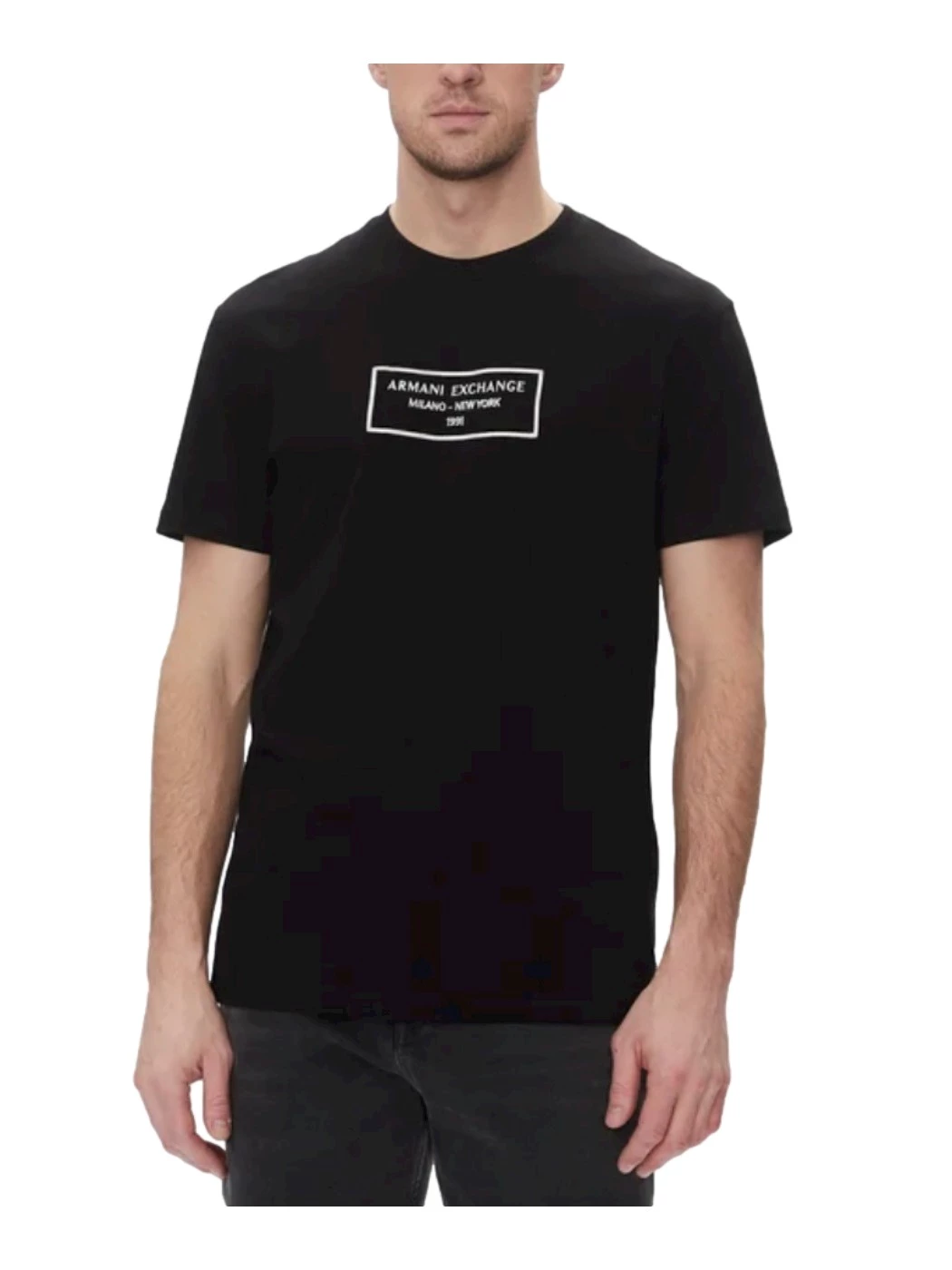 T-Shirt with Armani Exchange application