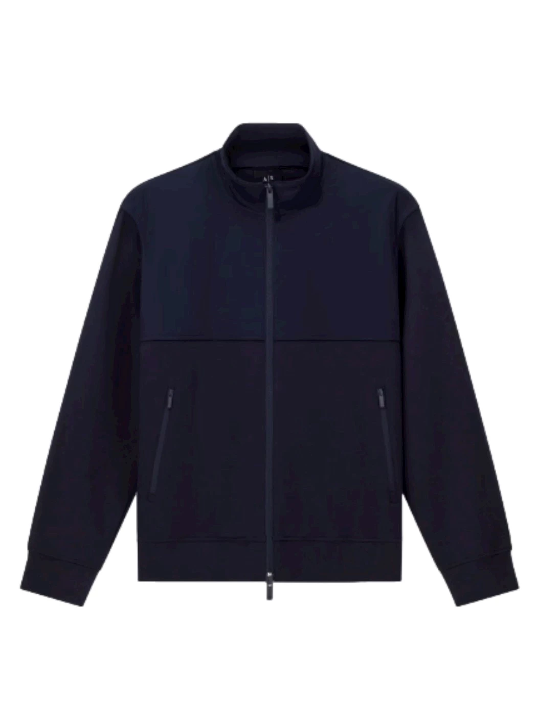 Armani Exchange bi-material fullzip sweatshirt
