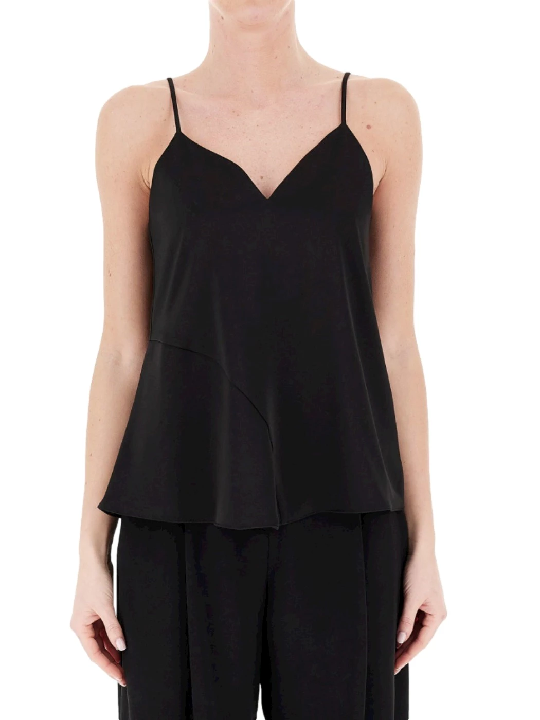 Armani Exchange matte satin fabric top