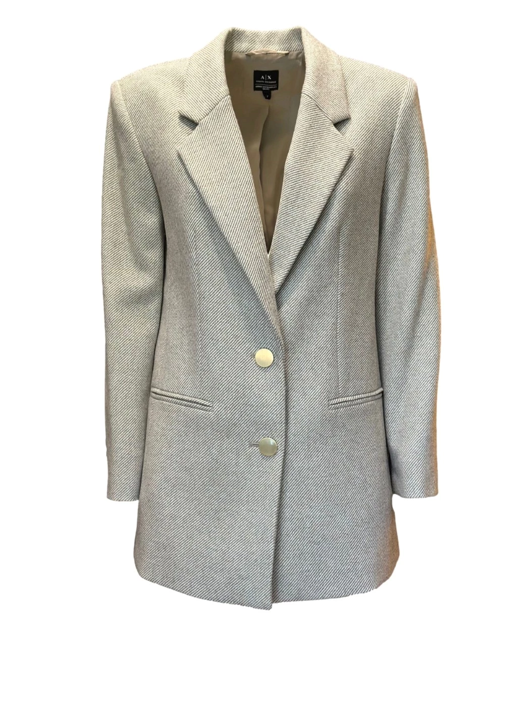 Single-breasted blazer with Armani Exchange straps