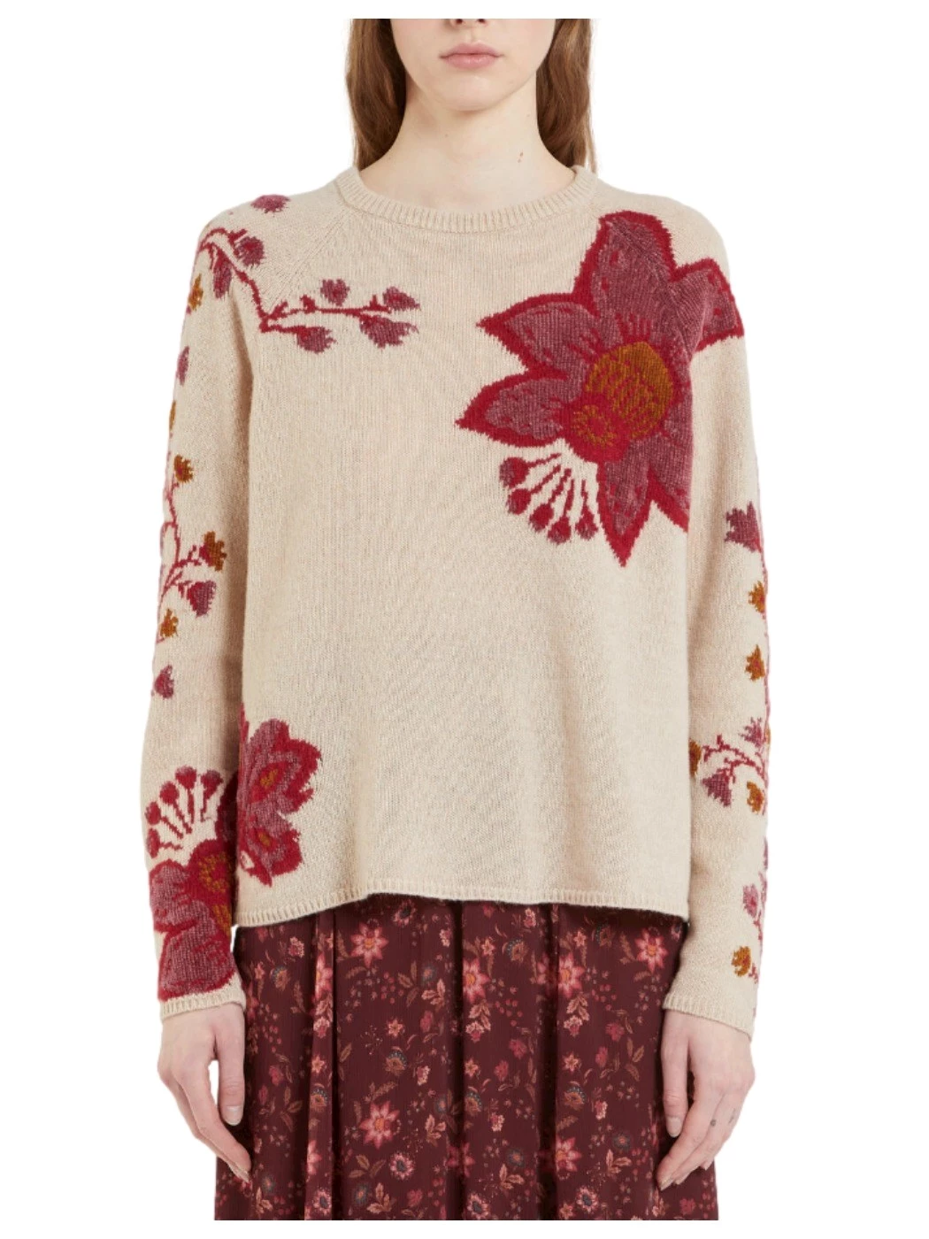 IBlues wool blend patterned sweater