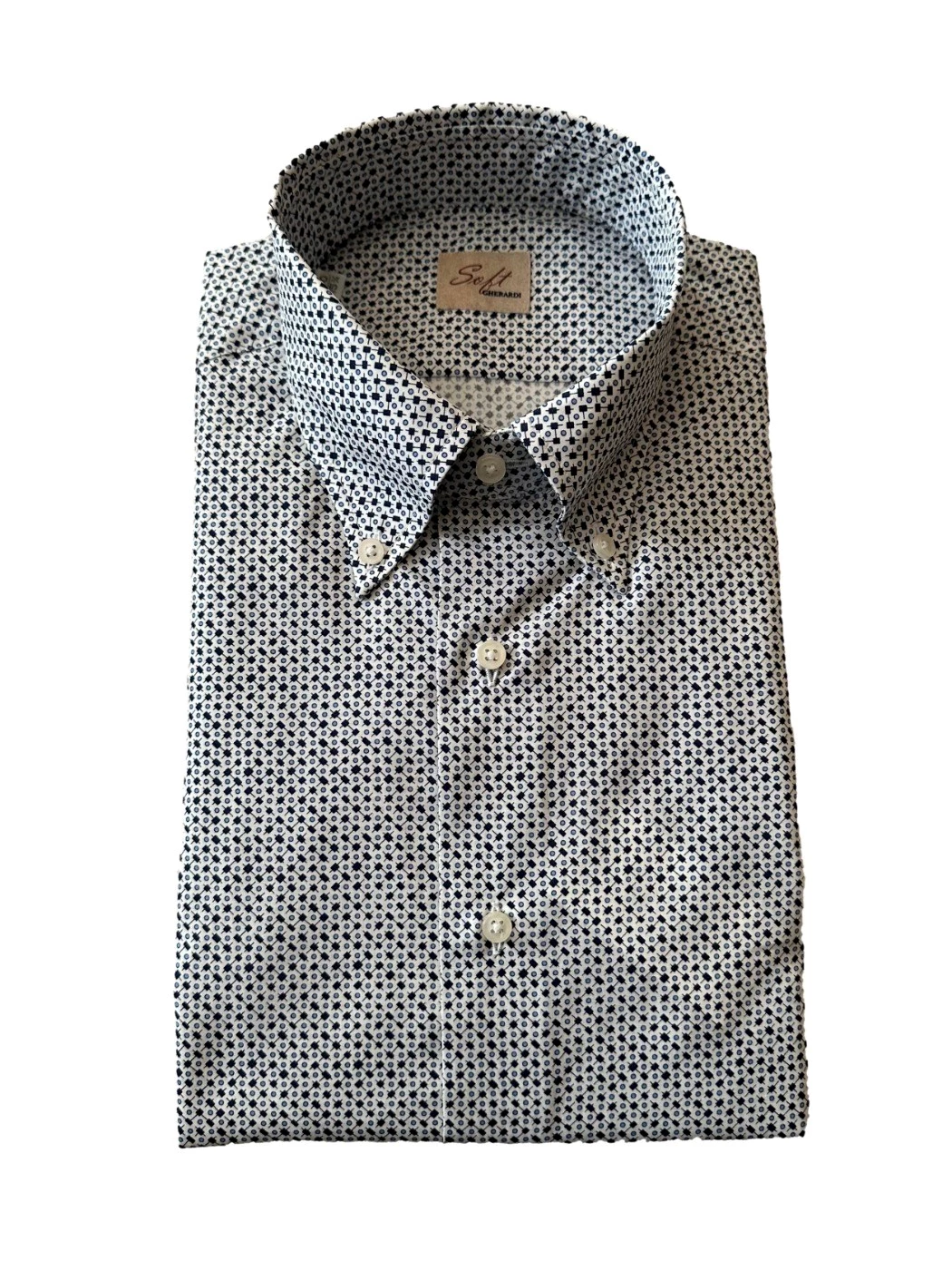 Micro patterned shirt Alessandro Gherardi