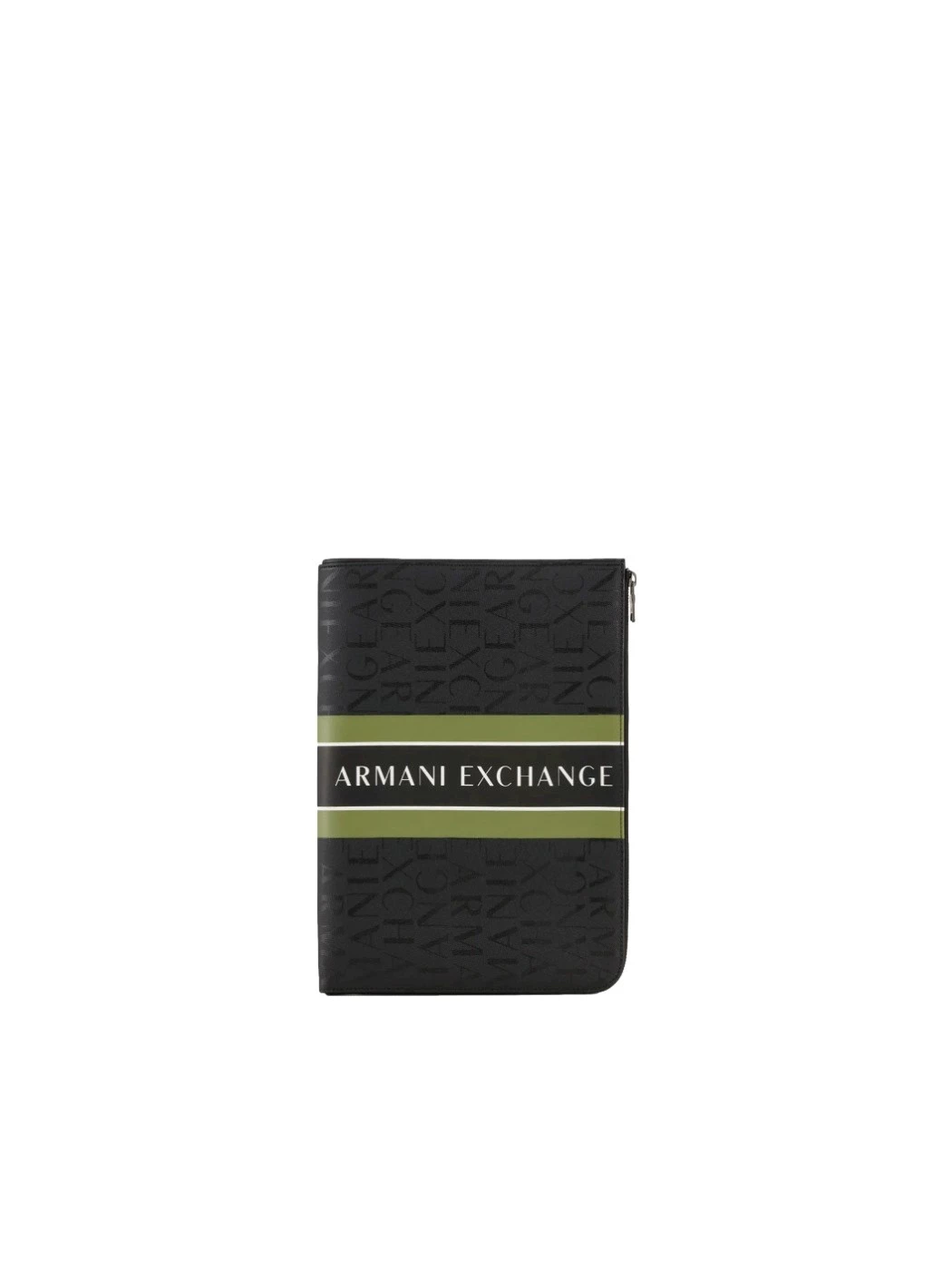 Carlutch bag with Armani Exchange all-over logo lettering