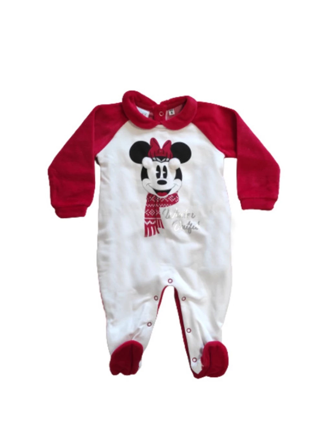 Tutina Con Piede Ciniglia Neonata 21N2391DN