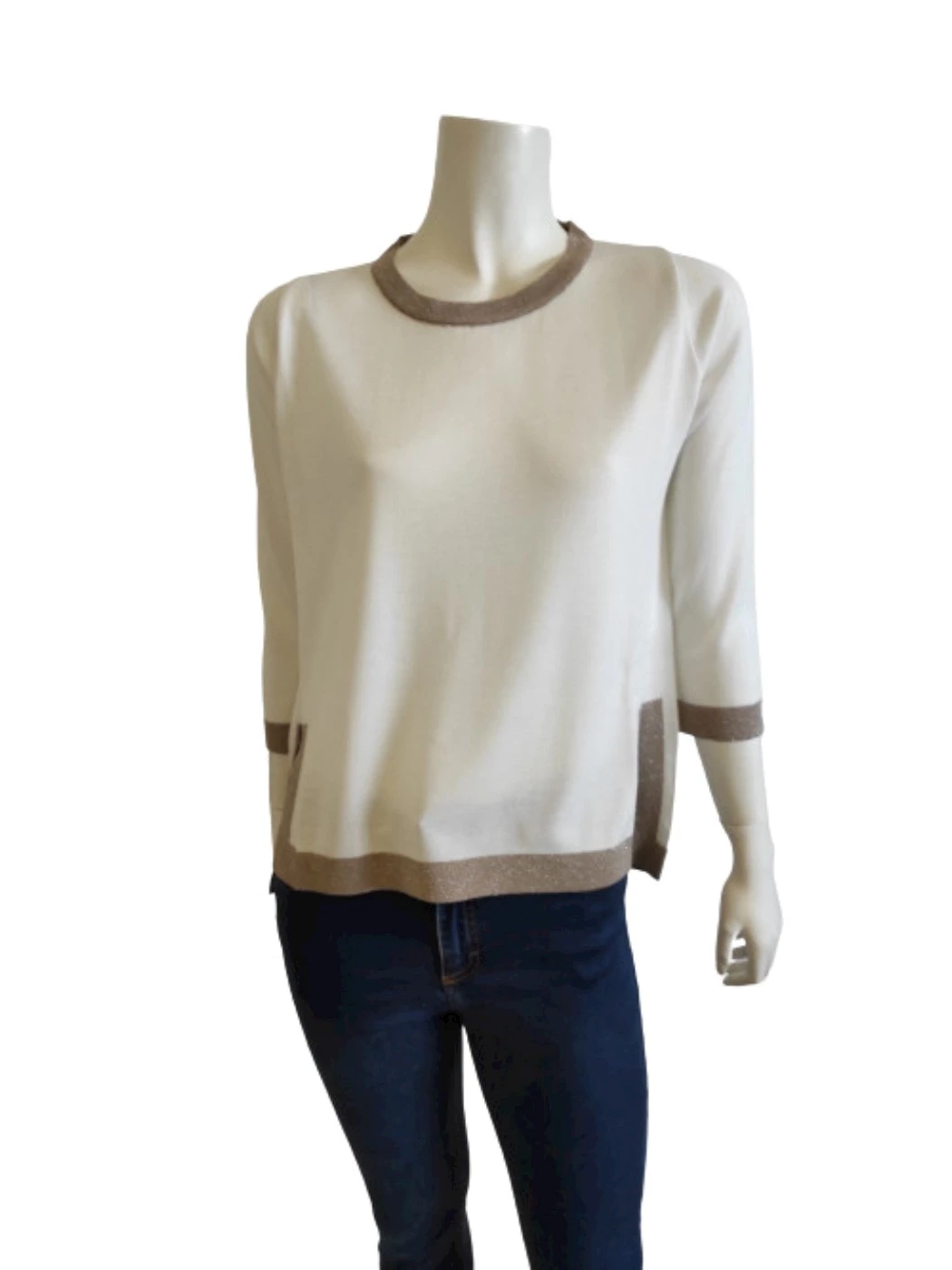 Maglia Girocollo Donna Manica Tre Quarti 22636