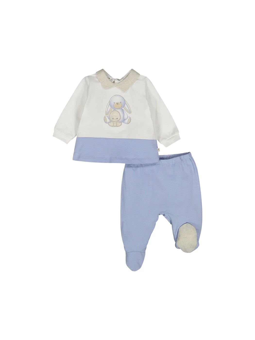 Completo Con Piede Jersey Stretch Neonato 25Q5180
